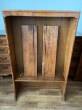 Vintage Wooden Ethan Allen Bookshelf / Hutch Top