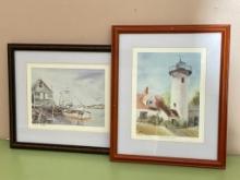 Pair of Signed and Numbered Wall Art Pieces