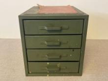Vintage Metal Small Part Cabinet