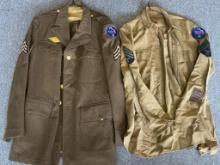 Vintage WWII Military Shirt and Jacket