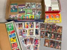 Group of '91 Fleer Football Cards and Mix of Early 1990s Basketball Cards