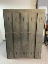 Vintage Wooden Locker Set