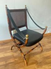 Vintage Bamboo Campaign Style Chair