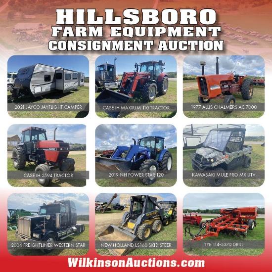 Hillsboro Area Farm Equipment Consignment Auction