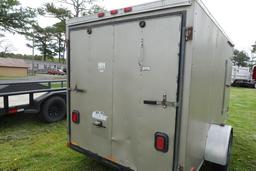 #1801 CARGO MATE TRAILER 11' X 2' V NOSE X 69" WIDE 71" TALL INSIDE 21" WID