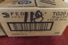 FEDERAL 20 GAUGE 2 3/4 INCH 7/8 OUNCE 9 250 ROUNDS