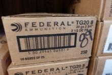 FEDERAL 20 GAUGE 2 3/4 INCH 7/8 OUNCE 8 250 ROUNDS