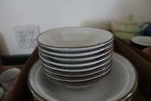 LOT OF STONE WARE BOWLS AND DISHES