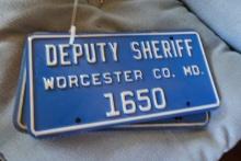 LOT OF 6 DEPUTY SHERIFF WORCESTER COUNTY 1650 1453