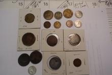 17 MISC COINS UNIDENTIFIED