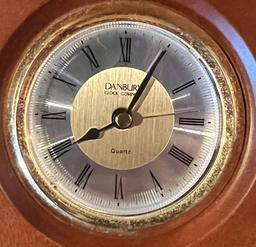 Danbury Clock Company Wooden Desktop Clock