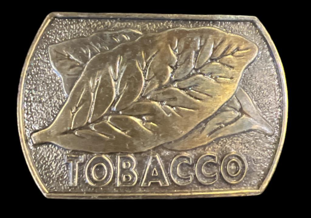 Vintage Tobacco Belt Buckle