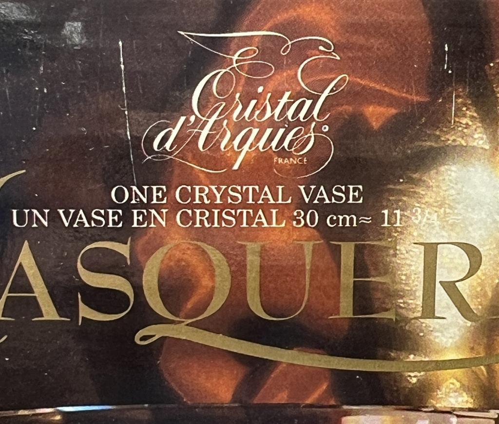 Cristal d Arques Lead Crystal Vase NIB
