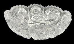 Vintage Imperial Pressed Glass Bowl, 6 3/4"