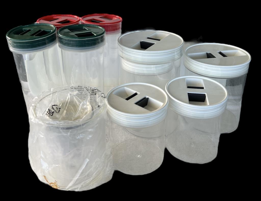 Assorted Plastic Containers with Lids