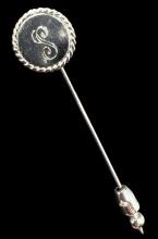 Sterling Stick Pin Engraved “S”