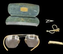 Vintage Spectacles With Case & Vintage M