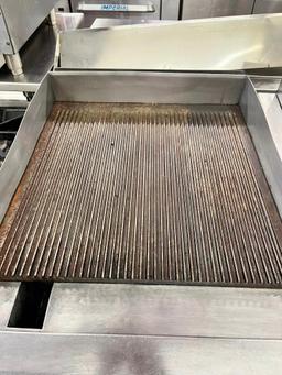 Imperial Countertop Gas Grooved Griddle