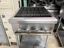 Stratus 24” Gas Charbroiler w/Equipment Stand