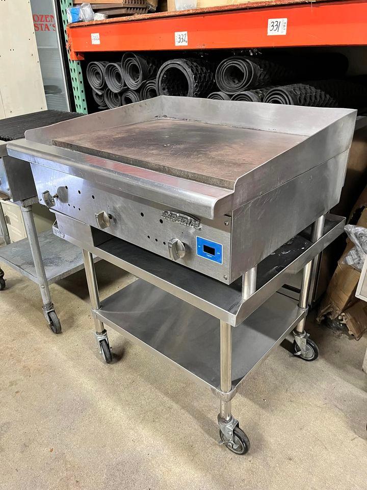 Imperial 36” Countertop Gas Griddle w/Equipment Stand on Casters