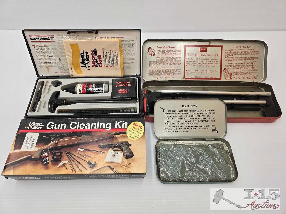 (2) Gun Cleaning Kits, Silicone Gun Reel Cloth