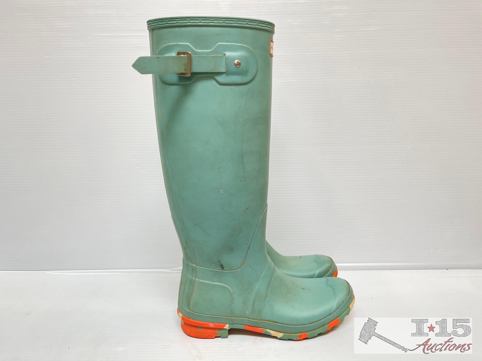 (4) Pairs of Hunter Waterproof Boots