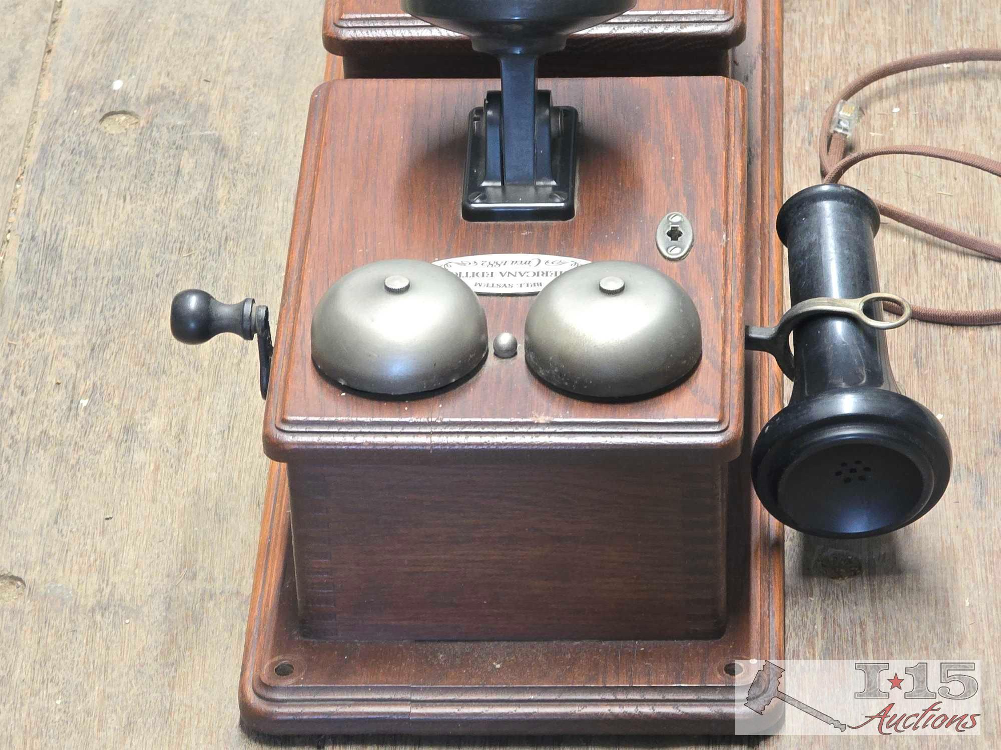 Vintage Americana Edition Circa 1882 Wall Telephone