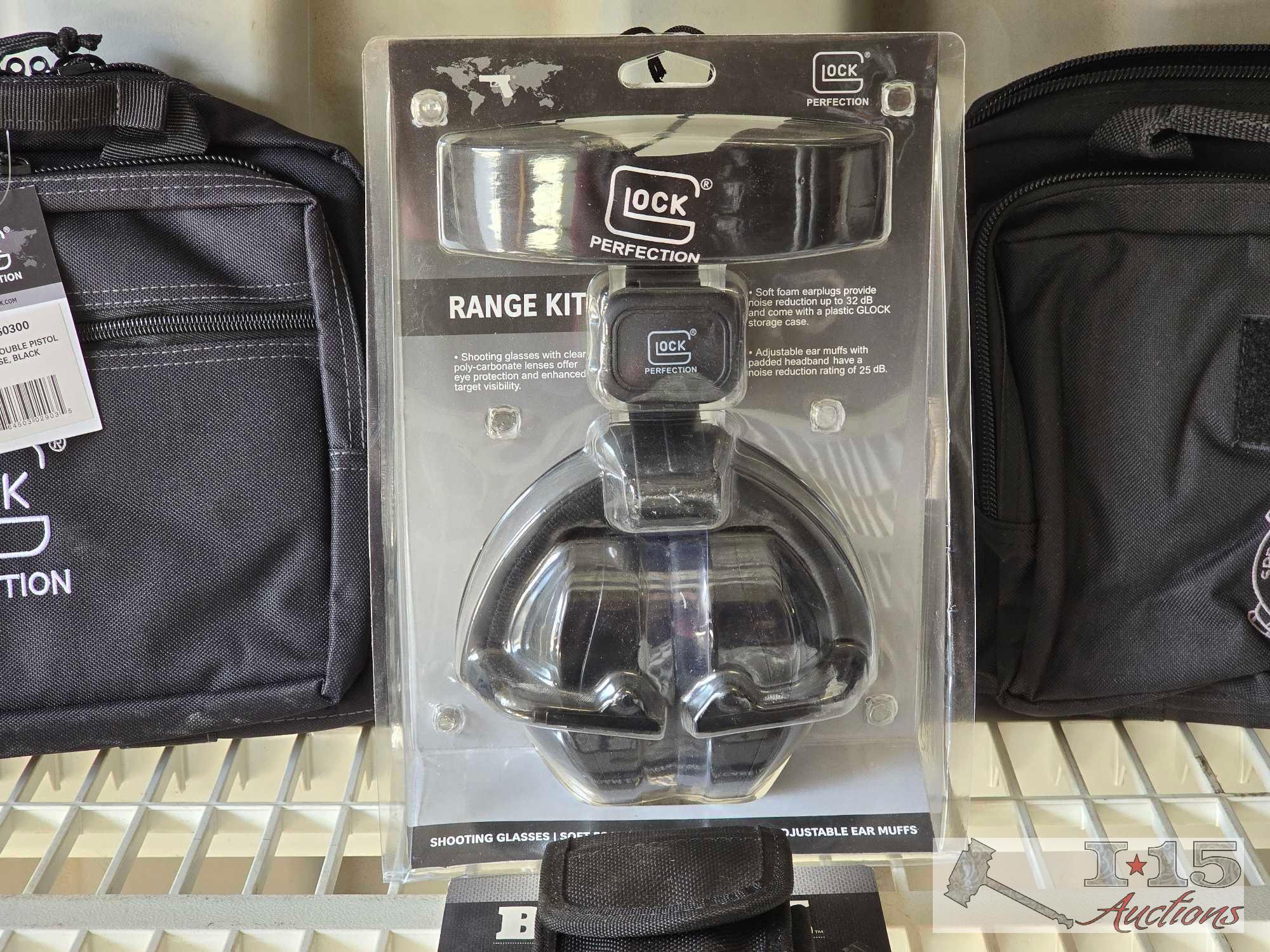 (2) Gun Bags, Gun Range Kit, Smartphone Case
