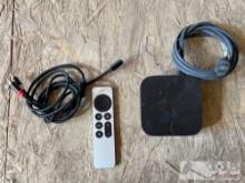 Apple TV, Remote and Cord
