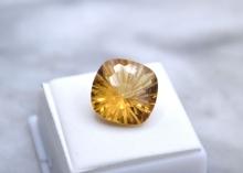 14.17 Carat Fancy Cushion Cut Citrine