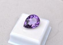 16.09 Carat Pear Cut Amethyst