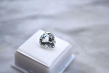 14.00 Carat Heart Shaped White Topaz