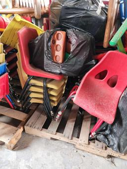 Group of Assorted Childrens Chairs, Group of Jumbo Legos