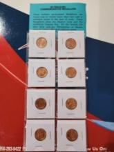 (8) Uncirculated Mint Set Medallions