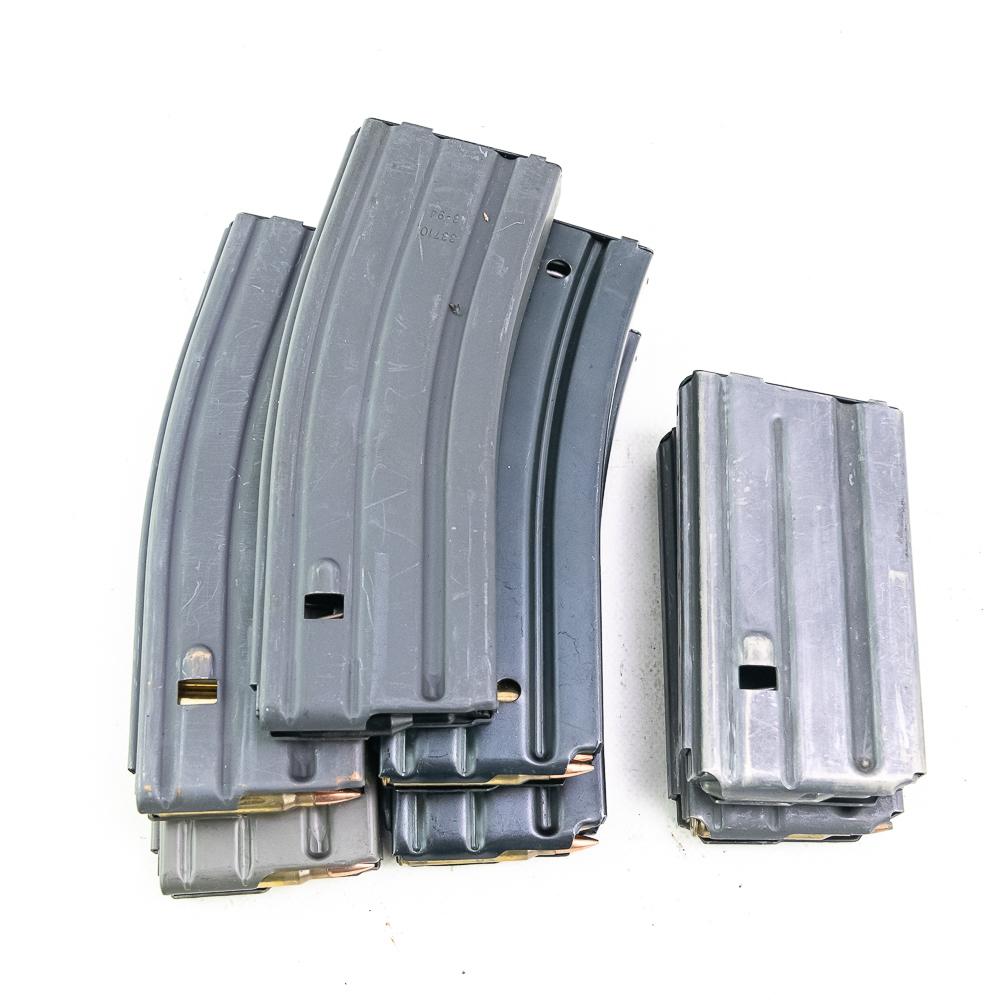 7x AR15 Magazines with 100rds 5.56 Ammo