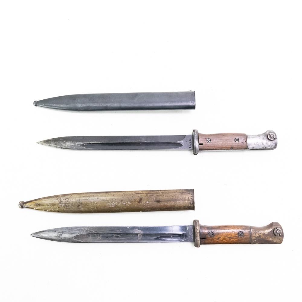 WWII German Early & Late 98K Bayonet Lot (2)