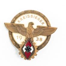 WWII German 1939 HJ Kreissieger Competition Badge