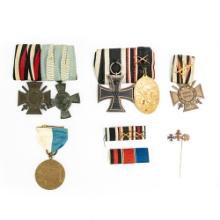 WWI German Medal Ribbon Bar Lot-Iron Cross
