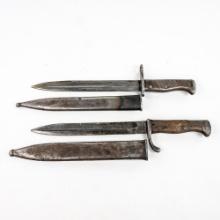 WWI German Butcher Blade Turkish Bayonet Lot