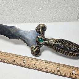 Robin Hood Jeweled Stainless Steel Dagger