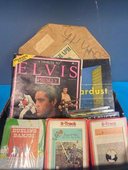 Vintage 8 tracks Elvis magazines Katone radio
