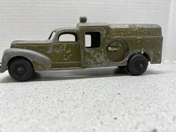 Hubley Bell telephone metal truck Japanese tin airport friction car