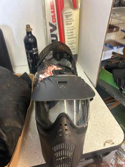 paintball masks and canisters, leather chaps, and SUV Club LX