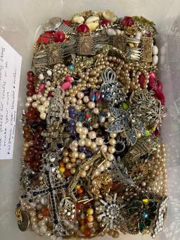 costume jewelry for crafts all are missing parts or other earrings to make a pair