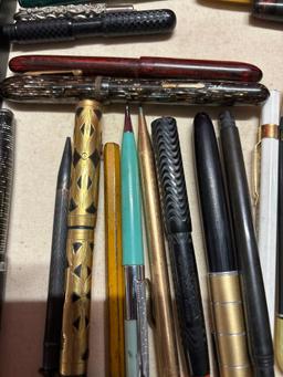 vintage writing pens Conklin Parker and others