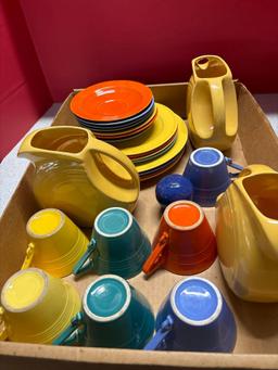 vintage colorful pottery 1930s 1940s and fiesta pitchers