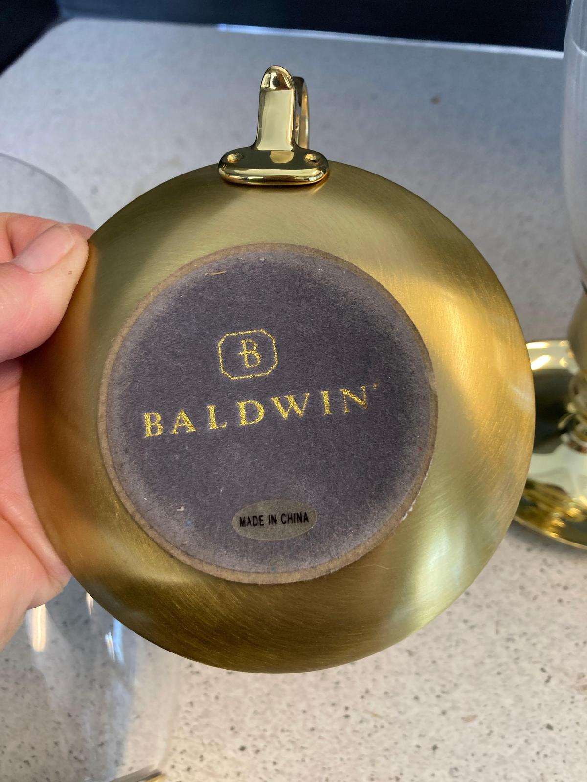 Baldwin brass hurricane finger lamps