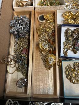 jewelry with books on jewelry tablecloths linens rhinestones etc.