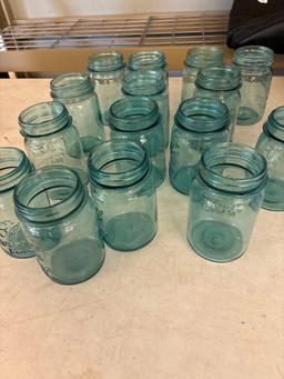 antique glass canning jars