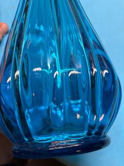 mid-century swung Glass vase 24 inches tall 6 inches across